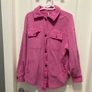 Free people Ruby Jacket in Pink Envy